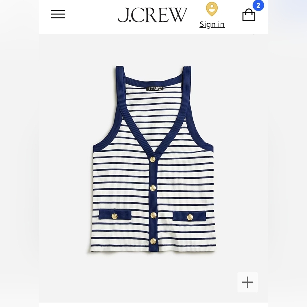 NWT Medion vintage ribbed vest